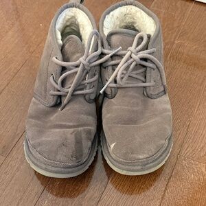 Well worn Uggs with stains